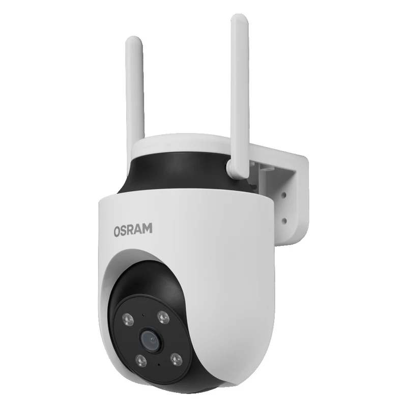 OSRAM Wifi SMART+ smarte Outdoor Überwachungskamera drehbar Weiß