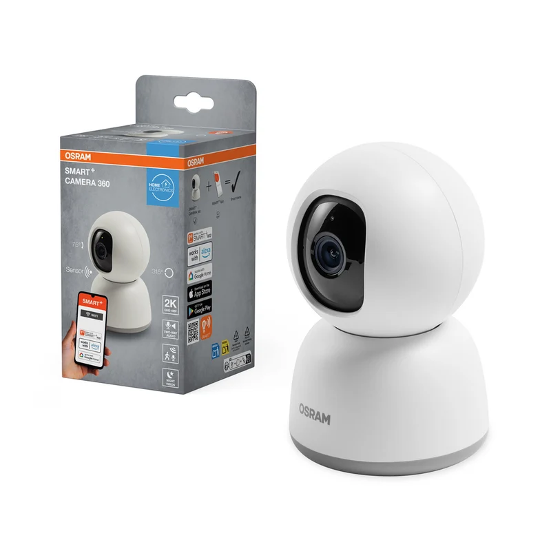 OSRAM Wifi SMART+ smarte Indoor Überwachungskamera Weiß