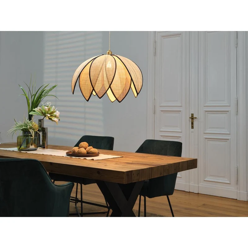 OSRAM DECOR Rattan Lotus Pendelleuchte E27 Braun