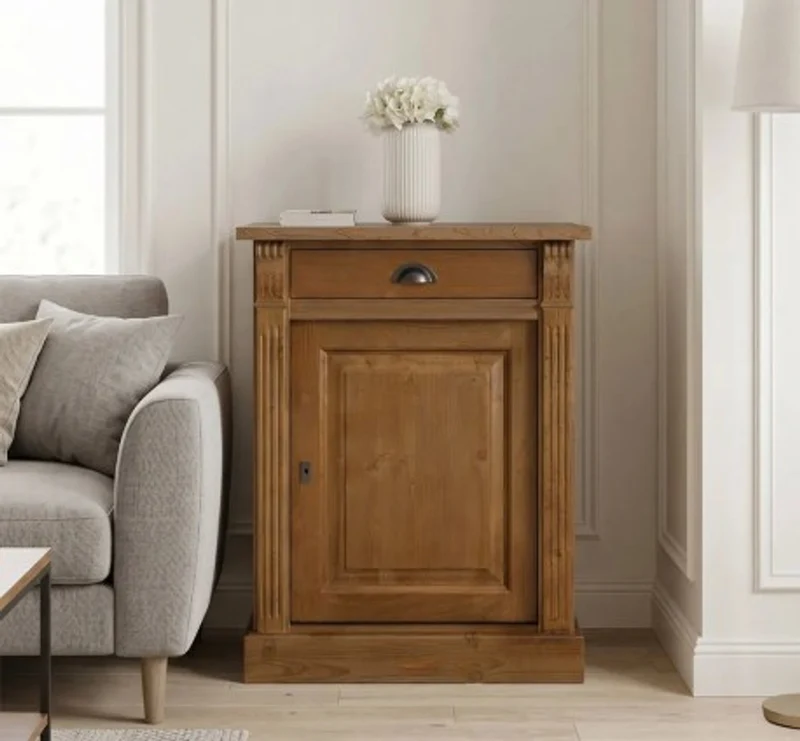 Casa Padrino Sideboard im Landhausstil mit 1 Tür und 1 Schublade, 69 x 51 x 90 cm