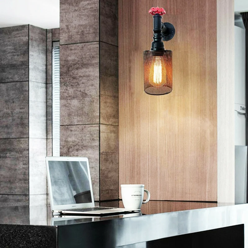 Rohr wandleuchte LED WandLampe Wasserrohr Wandstrahler~2291