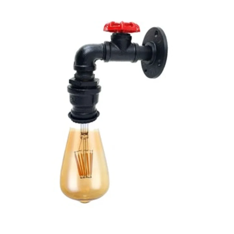 Industrie Wandleuchte Vintage Rohr Wandlampe Steampunk ~2290