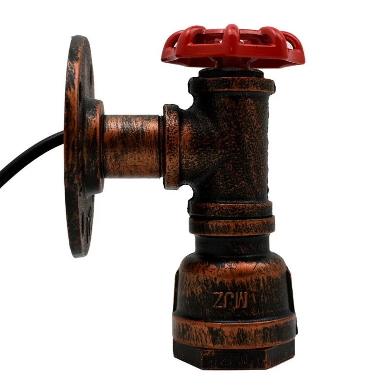 Vintage Wasserrohr Wandlampe Steampunk Industrial ~2288