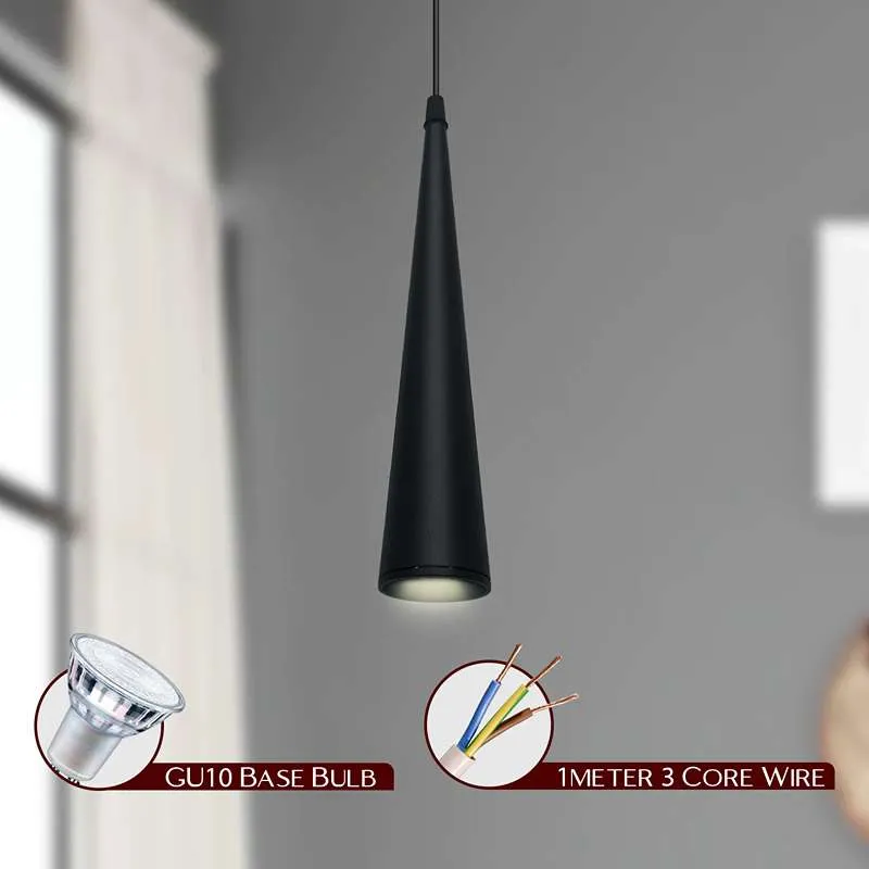 LED Pendelleuchte schwarz Hängelampe~2621