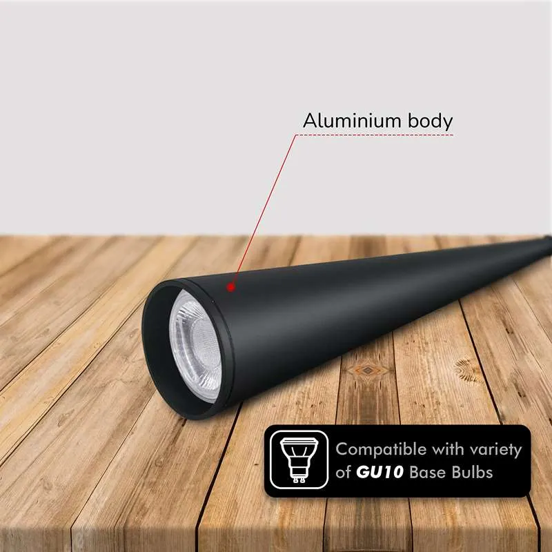 LED dimmbare konische Pendelleuchte GU10 Aluminium ~ 2620
