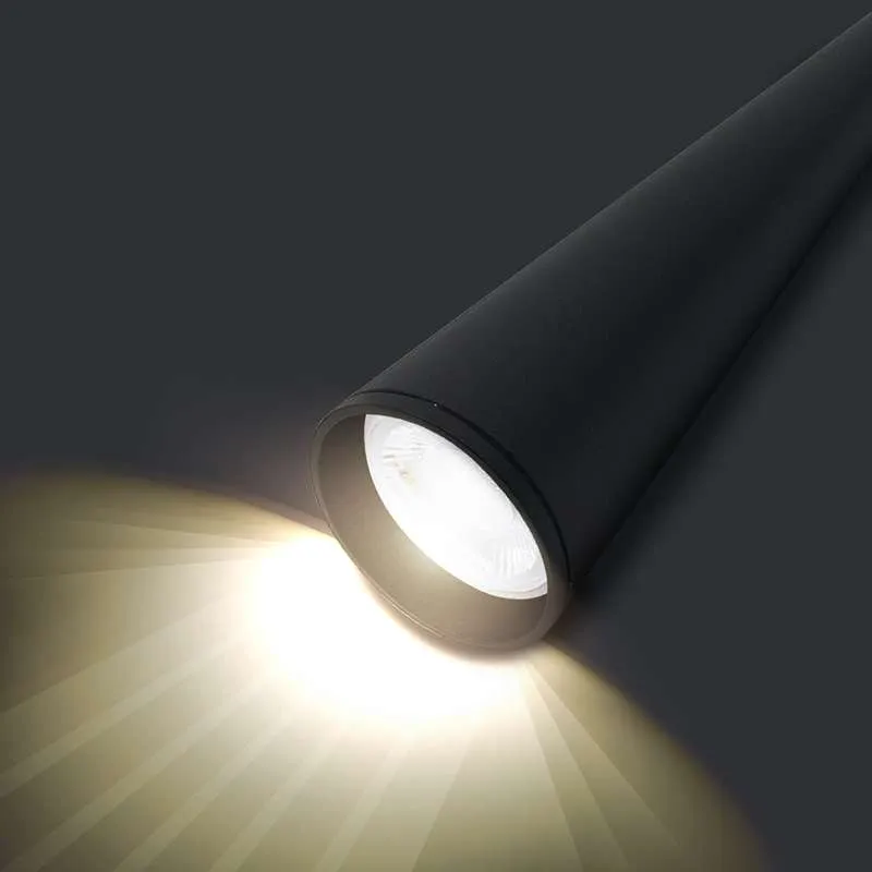 LED dimmbare konische Pendelleuchte GU10 Aluminium ~ 2620