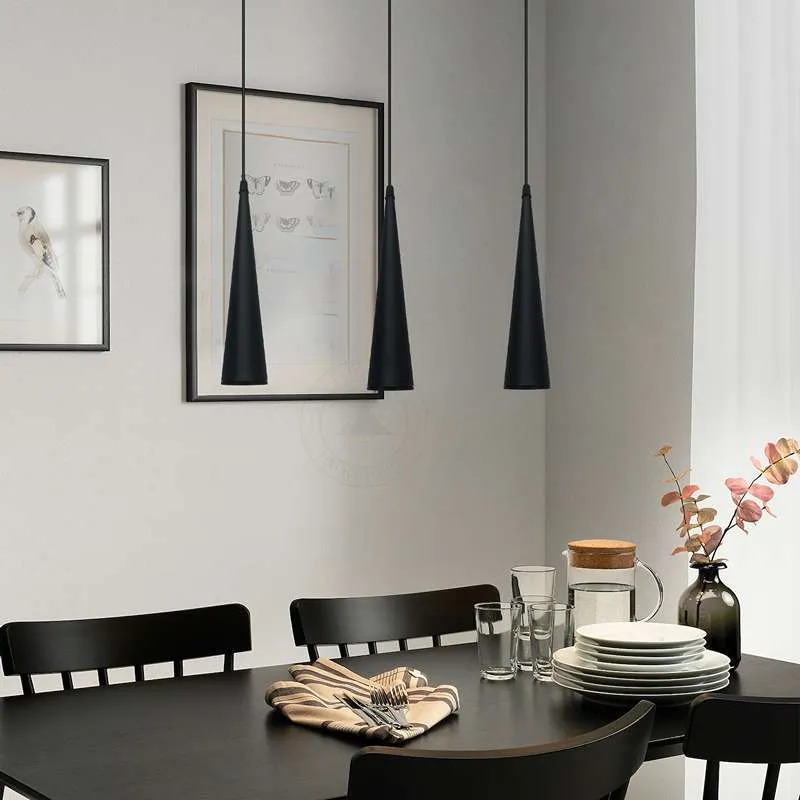 LED dimmbare konische Pendelleuchte GU10 Aluminium ~ 2620