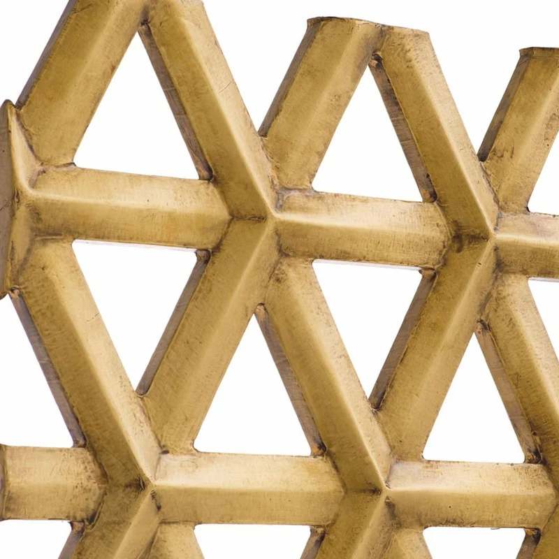 Casa Padrino Luxus Wandrelief Vintage Messing 120 cm - Luxus Wanddeko - Hotel & Büro Deko