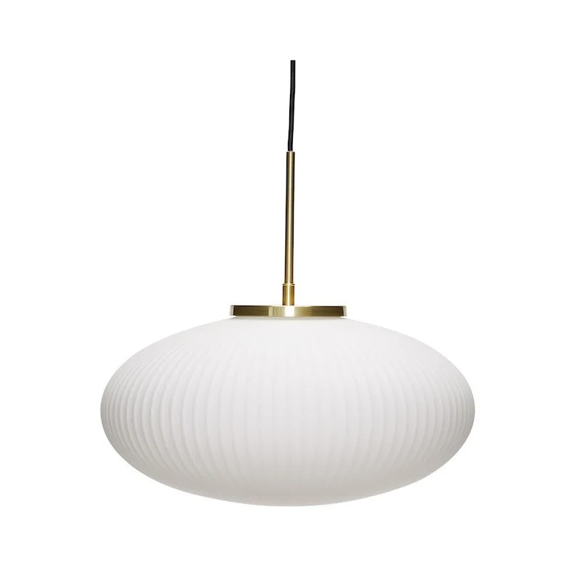 Serene Pendelleuchte Ellipse Weiß - Hübsch Interior