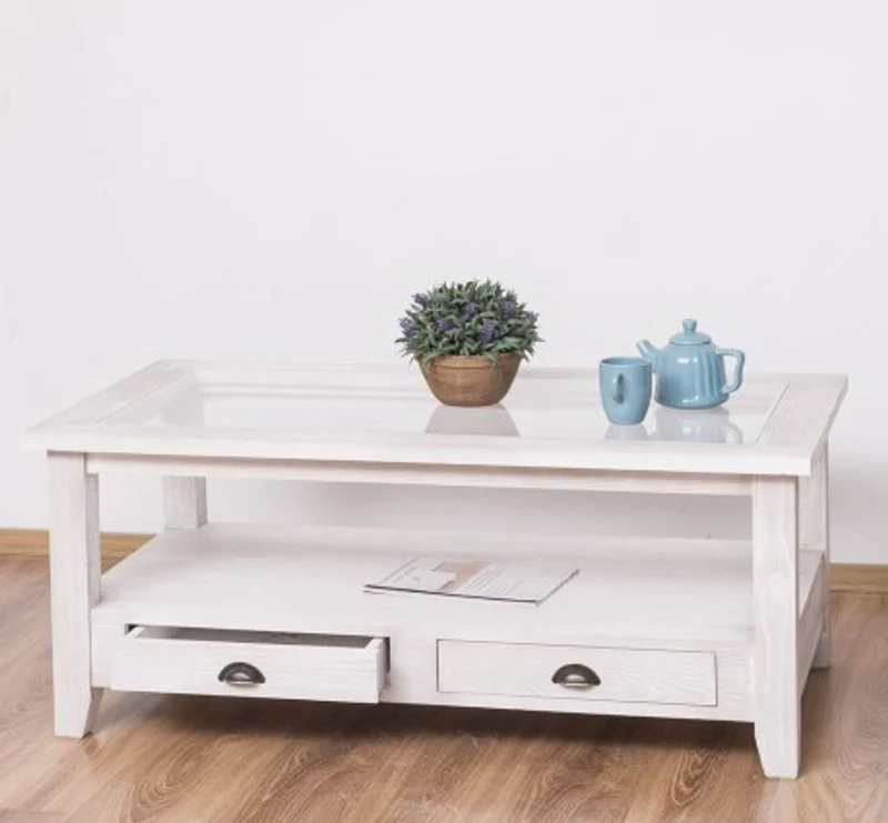 Casa Padrino Couchtisch im Landhausstil, 120 x 65 x 48 cm