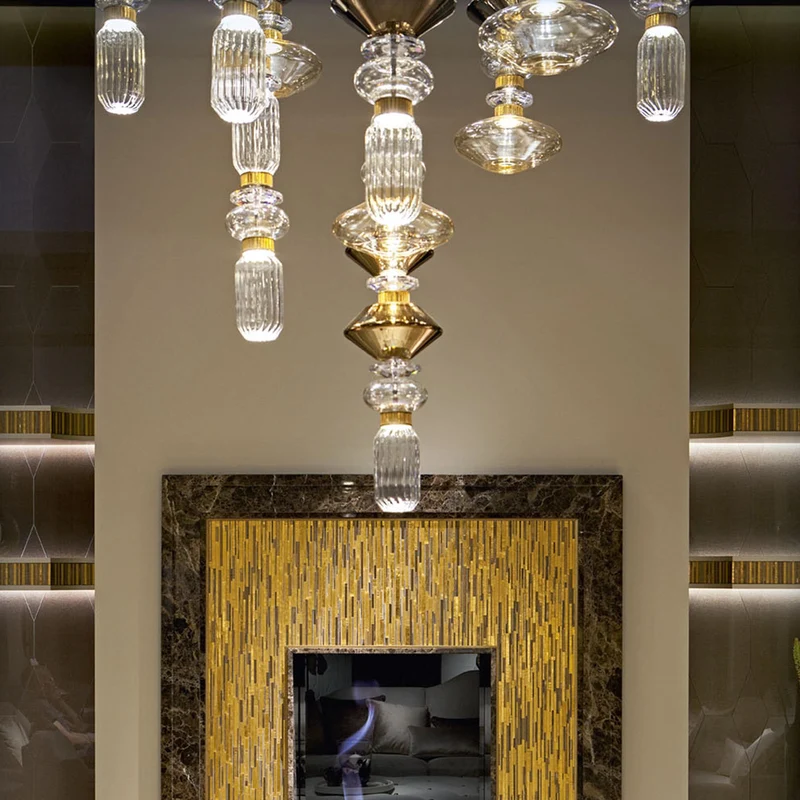 Glass Suspension Lamp BALLET N.1 by Sicis
