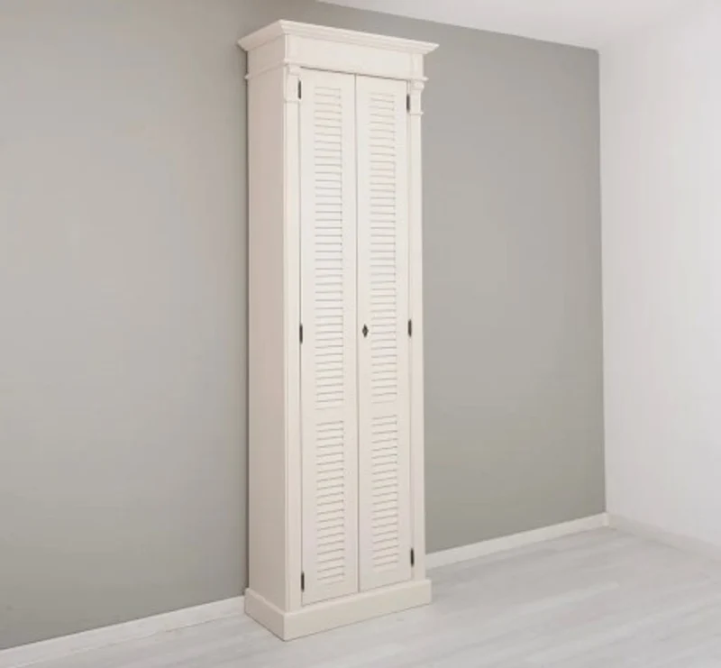 Casa Padrino Schrank im Landhausstil mit 2 Türen, 77 x 40 x 240 cm