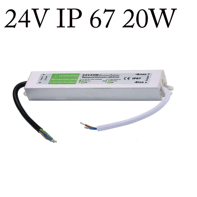 24V LED Trafo 20W IP67 – Konstantspannung für LED Streifen~2418