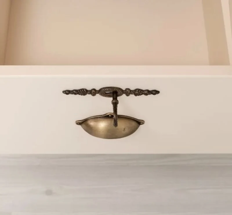 Casa Padrino Kleiderschrank im Landhausstil mit 2 Türen und 2 Schubladen, 106 x 66 x 205 cm