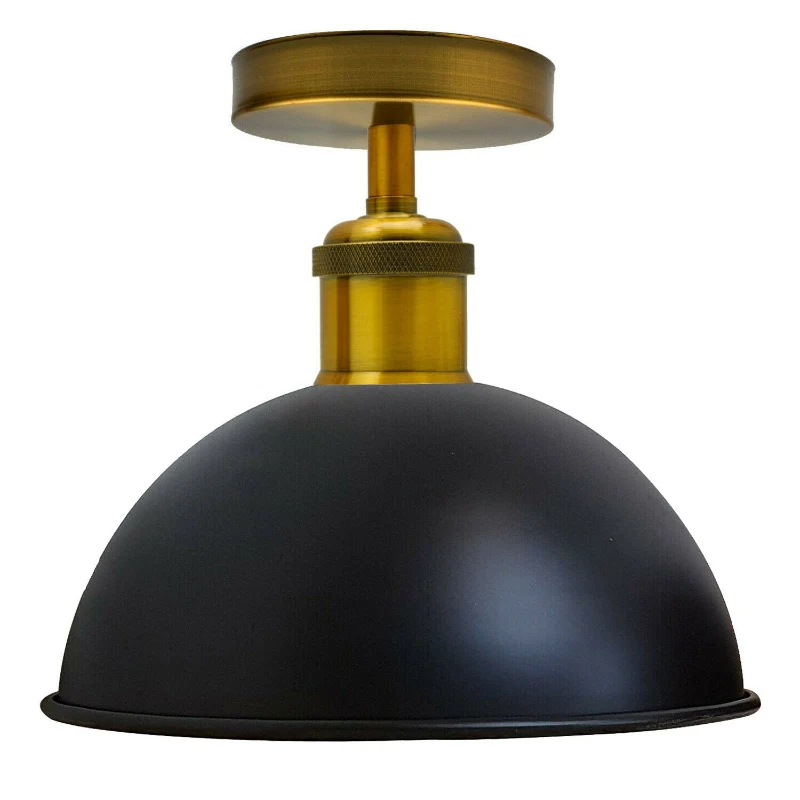 LEDSONE Industrial Deckenleuchte Ø 21cm Schwarz ~2172