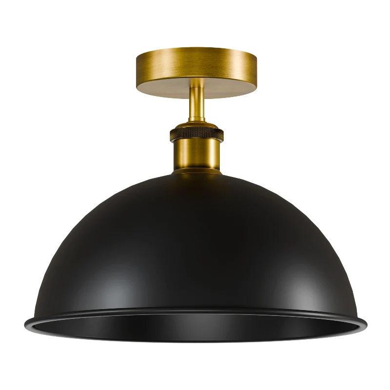 LEDSONE Industrial Deckenleuchte Ø 21cm Schwarz ~2172