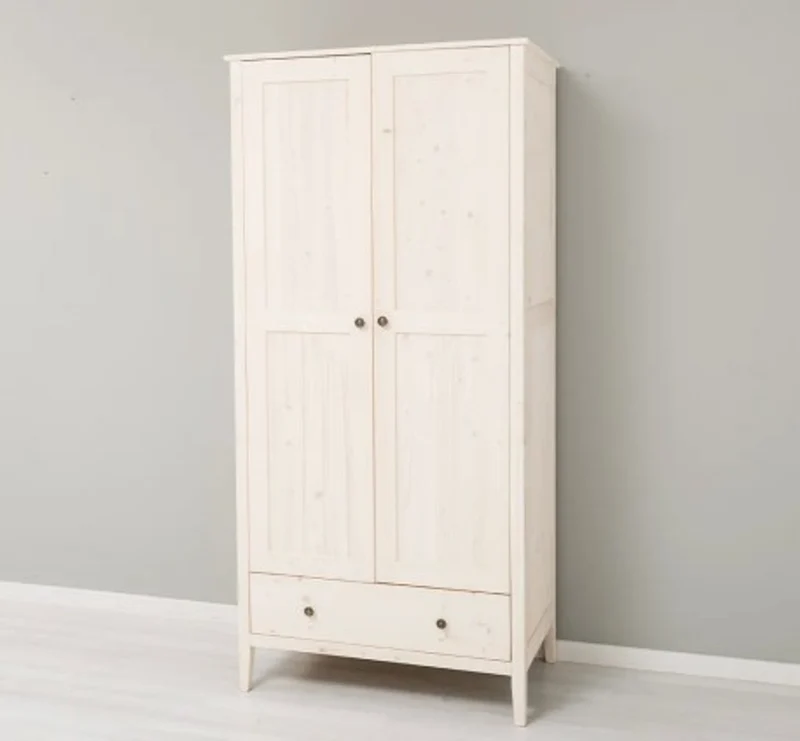Casa Padrino Kleiderschrank im Landhausstil mit 2 Türen, 95 x 55 x 200 cm