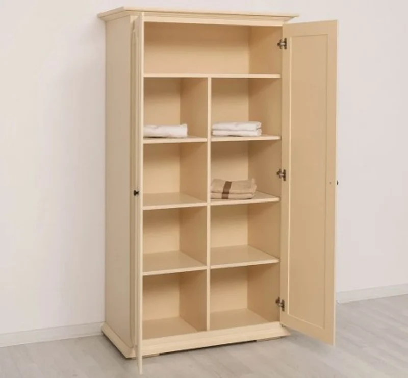 Casa Padrino Schrank im Landhausstil mit 2 Türen, 100 x 50 x 180 cm