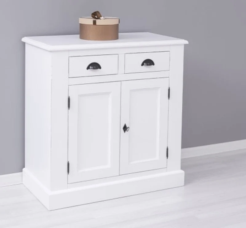 Casa Padrino Sideboard im Landhausstil mit 2 Türen und 2 Schubladen, 90 x 47 x 93 cm