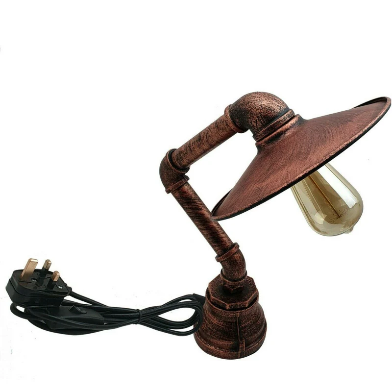 Tischlampen vintage mit 3-pin stecker , E27|40cm Höhe~2343