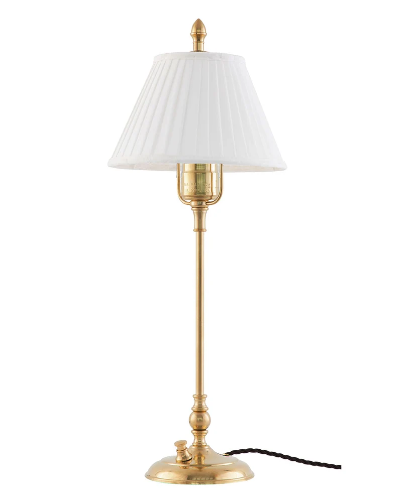 Bordslampa - Ankarcrona 50 cm mässing, vit skärm