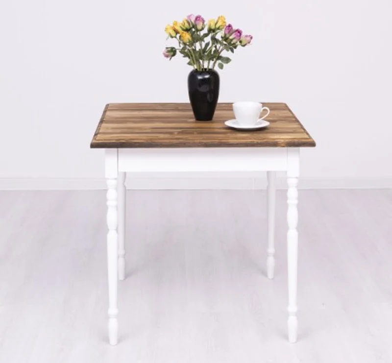 Casa Padrino Esstisch im Landhausstil, 80 x 80 x 78 cm