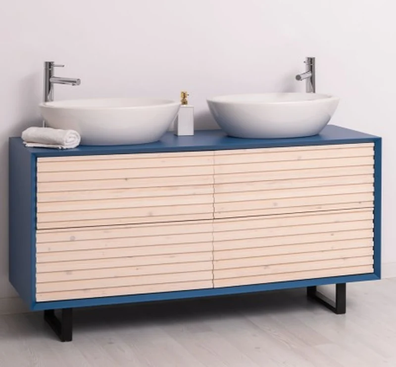 Casa Padrino Waschtisch im Landhausstil mit 4 Schubladen, 150 x 50 x 76 cm