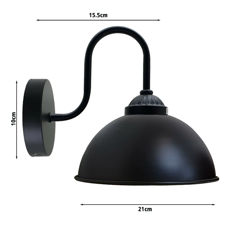 Wandleuchten Schwarz innen |Ø 21cm |wohnzimmer:inspiration~2137