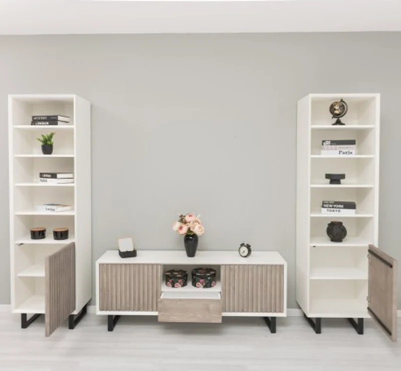 Casa Padrino TV Schrank im Landhausstil mit 2 Türen und 1 Schublade, 160 x 40 x 60 cm