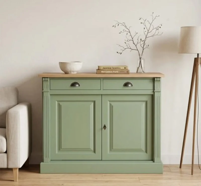 Casa Padrino Sideboard im Landhausstil mit 2 Türen und 2 Schubladen, 116 x 51 x 90 cm
