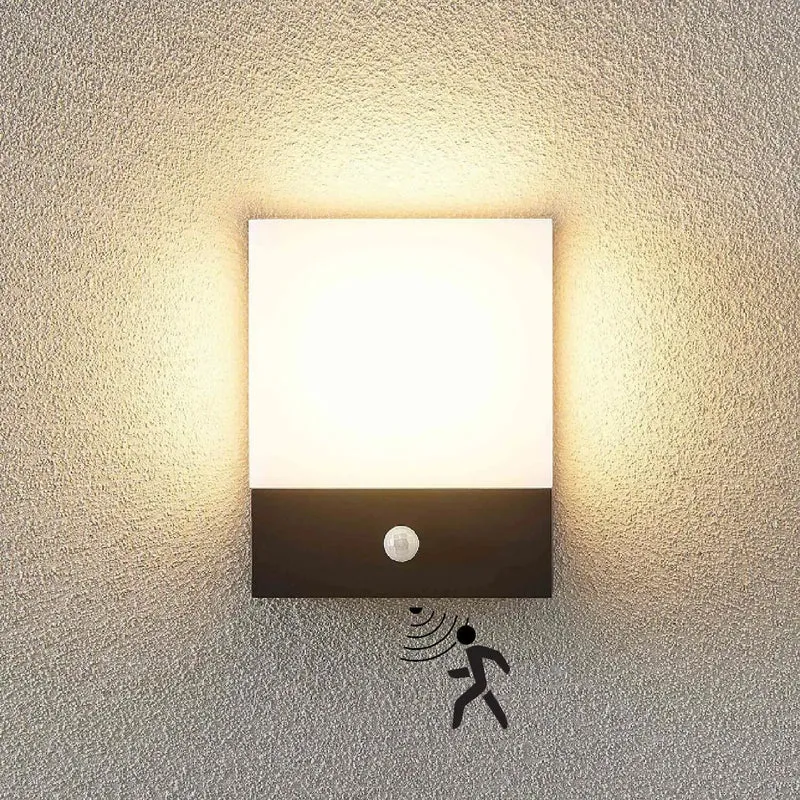 Elegante LED Außenleuchte | Anthrazit Sensor~2564