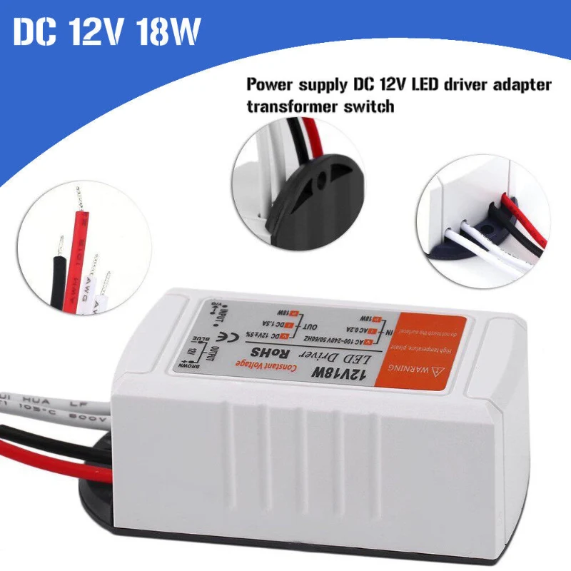 LED Trafo 12V DC Netzteil Konstantspannung 18W - 100W ~2560