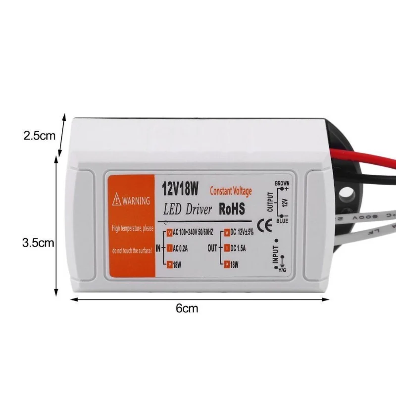 LED Trafo 12V DC Netzteil Konstantspannung 18W - 100W ~2560