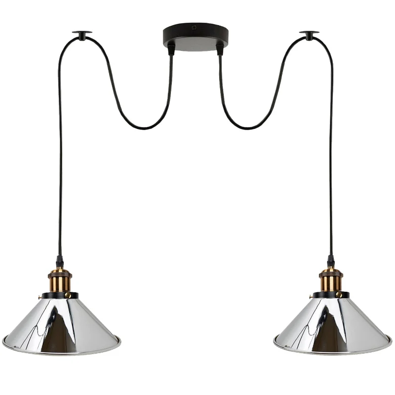 Wohnzimmer Inspiration:2-flammig ,chrom ,E27 Pendelleuchten~2246
