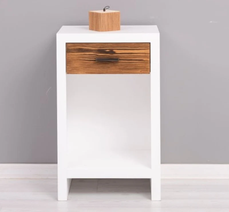 Casa Padrino Nachttisch im Landhausstil mit 1 Schublade, 45 x 30 x 74 cm