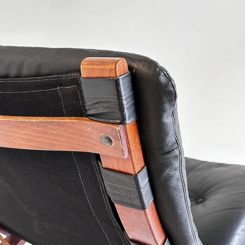 Vintage Sessel mit Ottoman Siesta - Ingmar Relling für Rybo Rykken Co