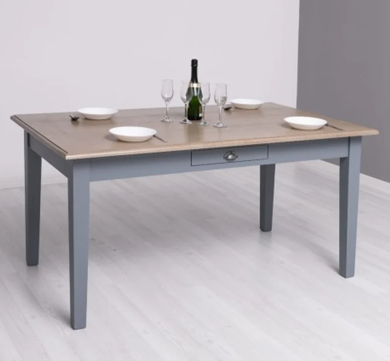 Casa Padrino Esstisch im Landhausstil mit Eichenholzplatte, 180 x 90 x 78 cm