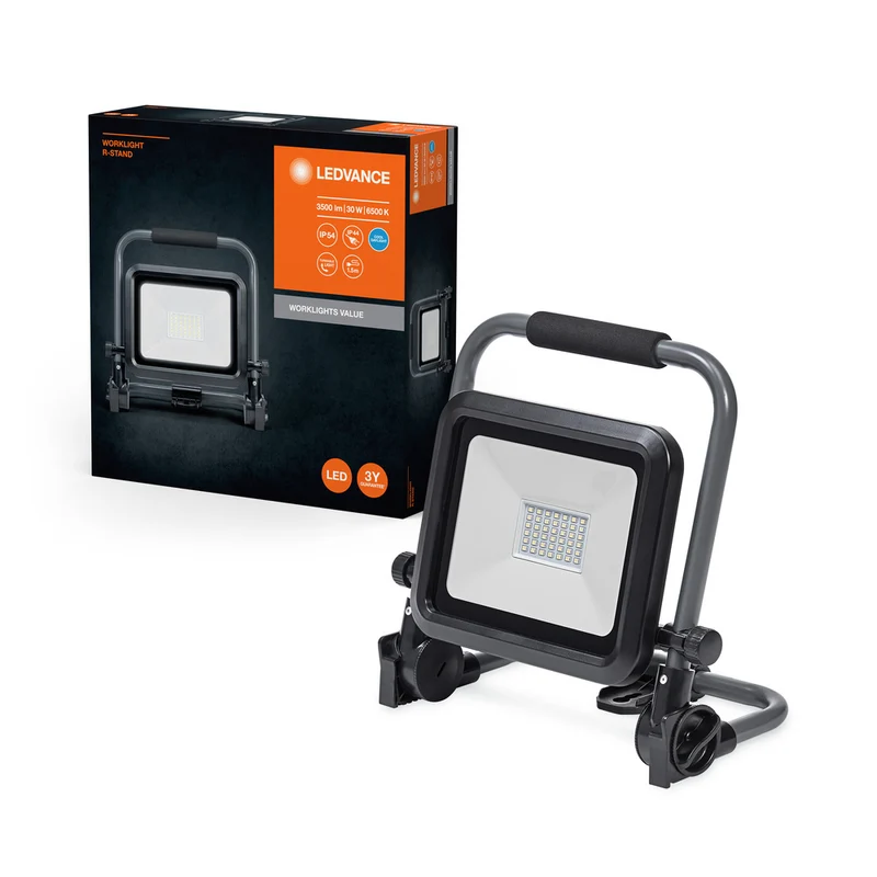 LEDVANCE WORKLIGHTS VALUE R-STAND Baustrahler 30W, 3000lm, 6500K