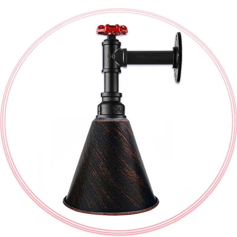 Wandleuchten bad,1-flammig, metall, E27, Ø 18cm Schirm~2334
