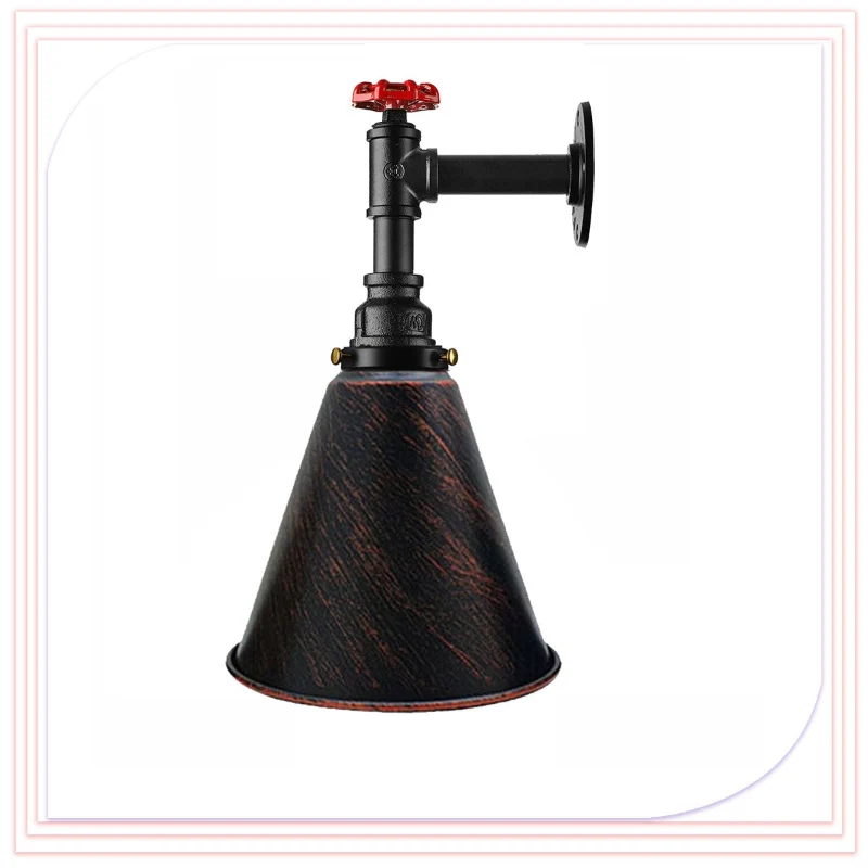 Wandleuchten bad,1-flammig, metall, E27, Ø 18cm Schirm~2334