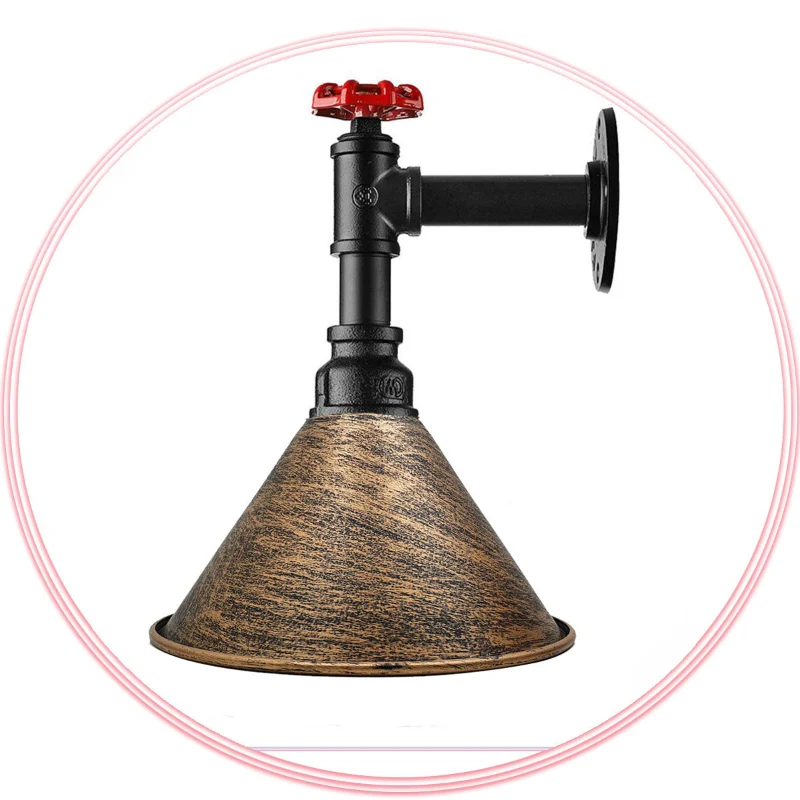 Wandleuchten bad,1-flammig, metall, E27, Ø 18cm Schirm~2334