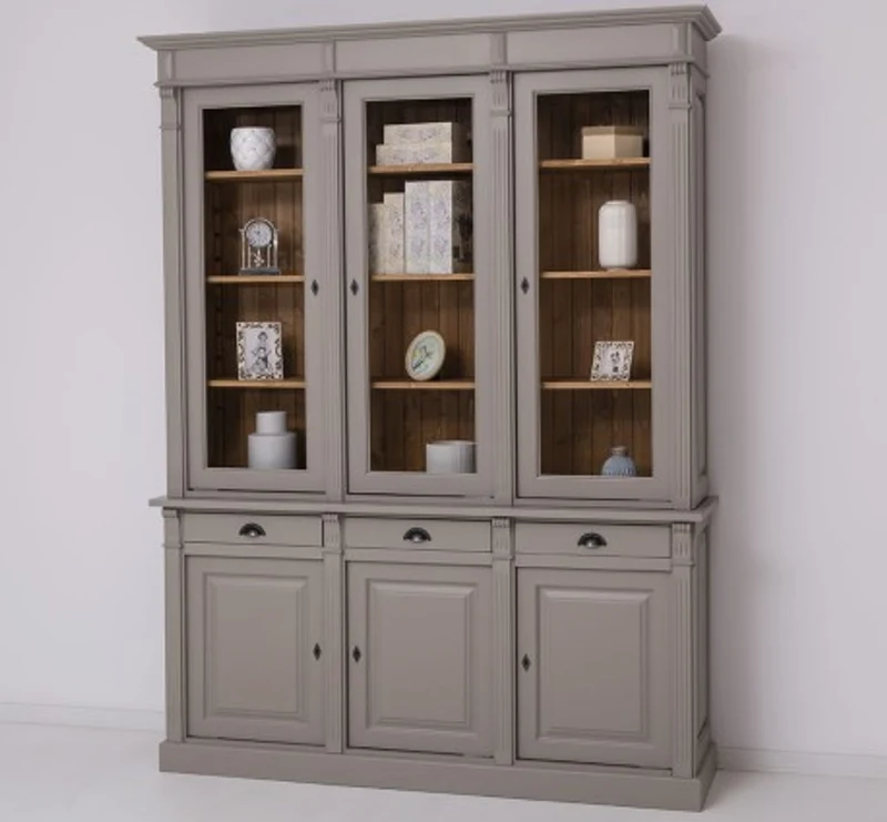 Casa Padrino Sideboard im Landhausstil mit 3 Türen, 183 x 51 x 240 cm