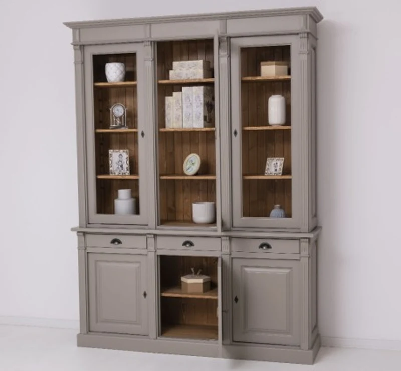 Casa Padrino Sideboard im Landhausstil mit 3 Türen, 183 x 51 x 240 cm