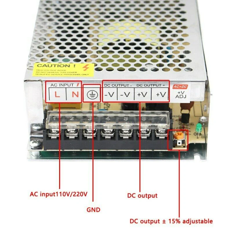 LED Netzteil 24V 3A 72W IP20 Aluminium Schaltnetzteil ~2448