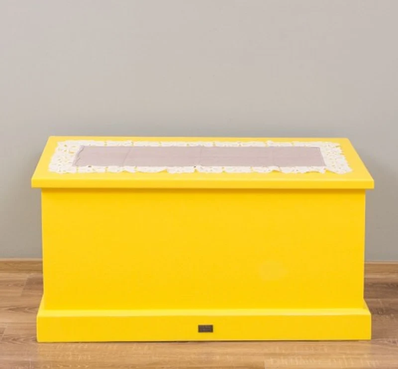 Casa Padrino Truhe im Landhausstil, 90 x 45 x 45 cm
