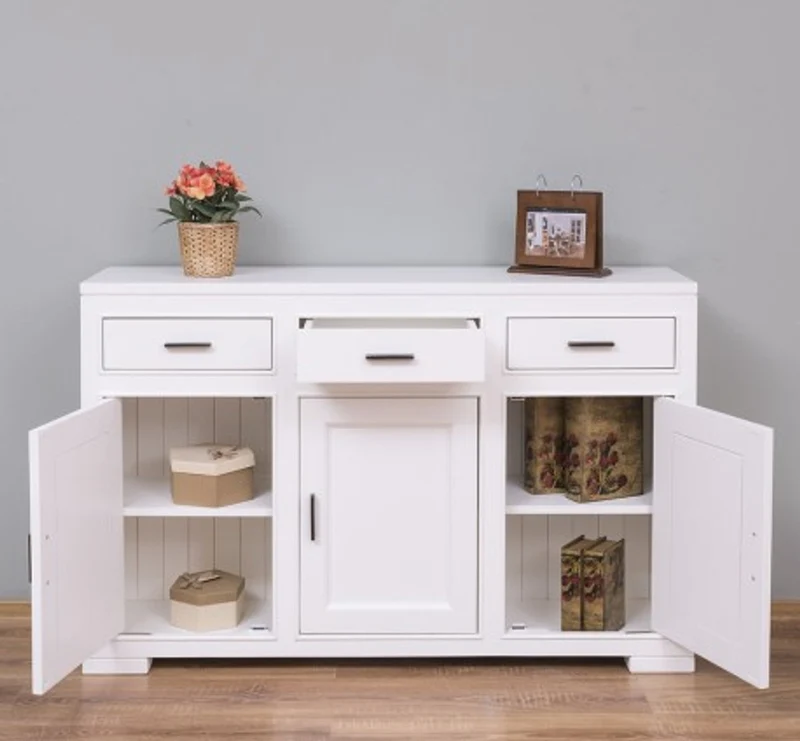Casa Padrino Sideboard im Landhausstil mit 3 Türen und 3 Schubladen, 140 x 35 x 90 cm