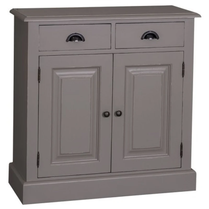 Casa Padrino Schrank im Landhausstil mit 2 Türen und 2 Schubladen, 85 x 35 x 85 cm