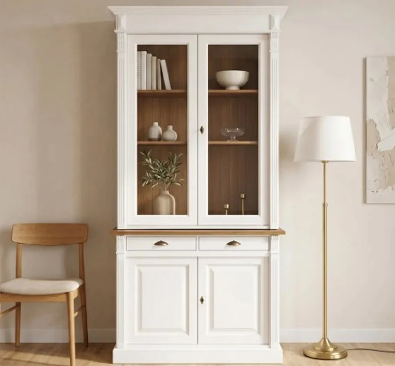 Casa Padrino Kleiderschrank im Landhausstil mit 2 Türen, 120 x 51 x 240 cm