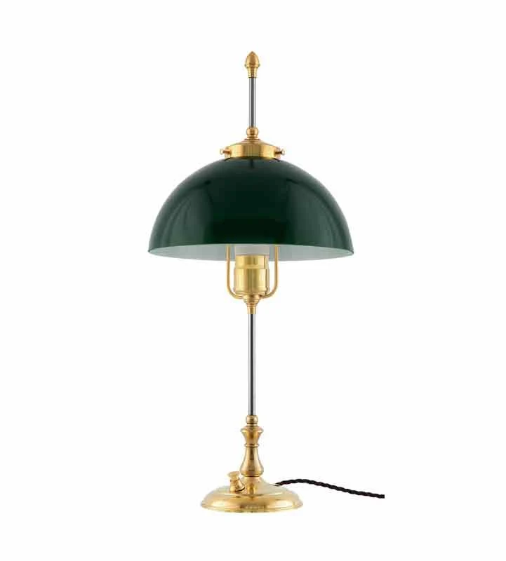Bordslampa - Swedenborg mässing, grön skärm