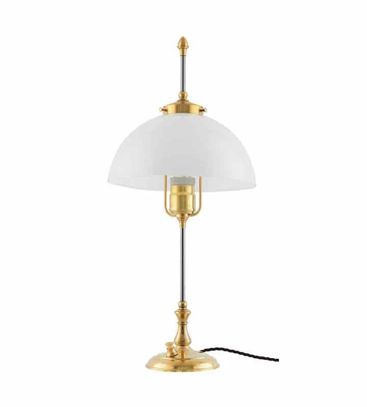 Bordslampa - Swedenborg mässing, vit skärm